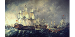 El hundimiento del “Santísima Trinidad”, símbolo del fin del dominio marítimo español