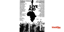 LIVE AID, CARTEL OFICIAL, 1985