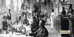 FOTOGRAFÍA DE WILLIAM HENRY JACKSON, RESTAURANTE VERANDA DEL HOTEL DILIGENCIAS, EN PUEBLA, CA. 1880-1897. BIBLIOTECA DEL CONGRESO, EUA