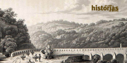 OBRA DE EMILY ELIZABETH WARD, EL PUENTE NACIONAL, 1828, LITOGRAFÍA. EN HENRY GEORGE WARD, MÉXICO EN 1827