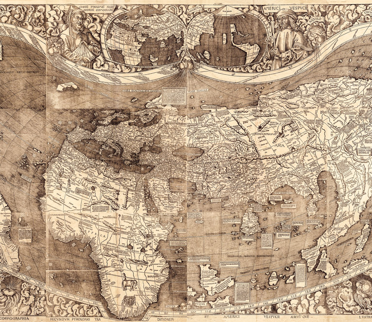 México aparece por primera vez en el mapa en 1544 