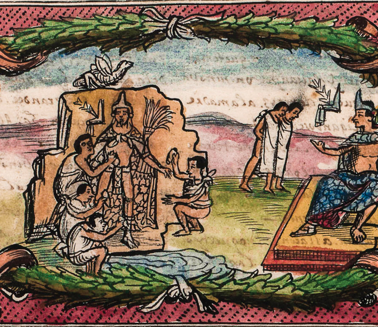 Moctezuma II y Hernán Cortés frente a frente 