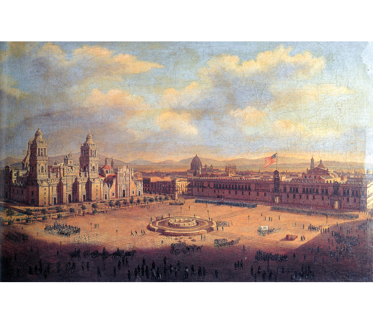 Recuerdos del Zócalo: âDe cuando la bandera estadounidense ondeó en Palacio Nacionalâ