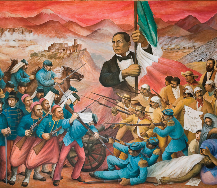 Benito Juárez se refugia en Paso del Norte