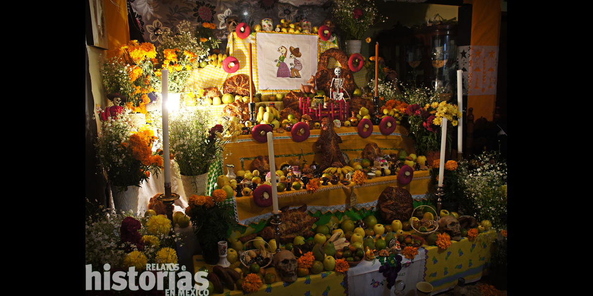 Conoces el significado de los elementos de una ofrenda de Día de Muertos? |  Relatos e Historias en México