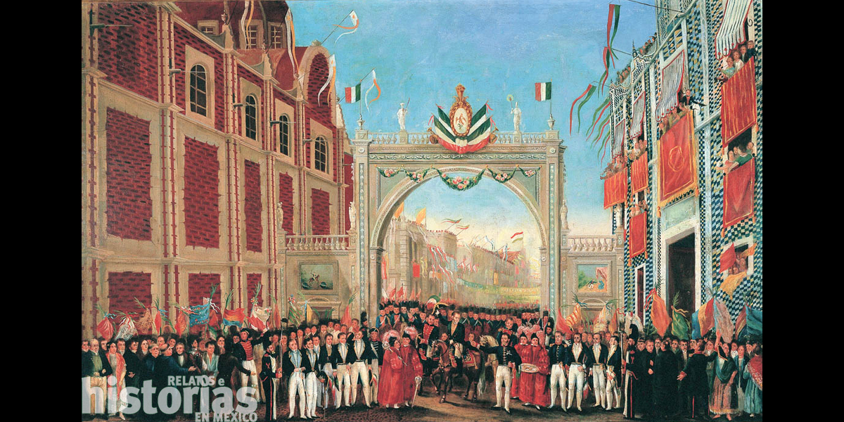 cristal Palacio Convertir Entrada del Ejército Trigarante a la Ciudad de México el 27 de septiembre  de 1821 | Relatos e Historias en México
