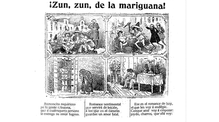 ¡Zun, zun, de la marihuana!