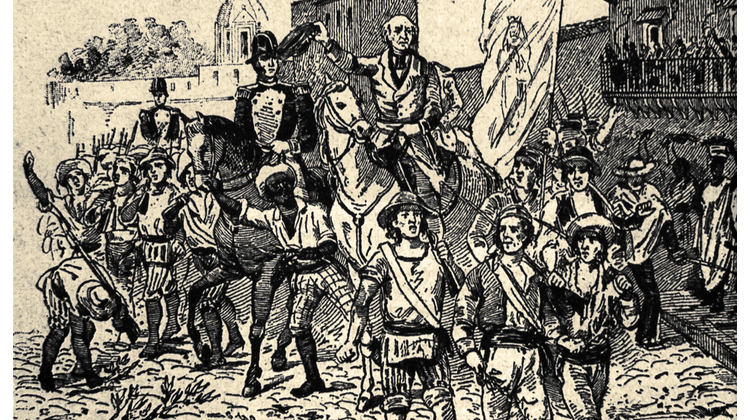 Las tropas de Miguel Hidalgo ocupan Guadalajara