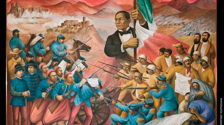 Benito Juárez se refugia en Paso del Norte